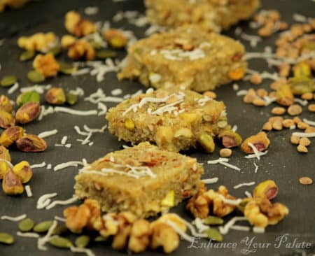 Fennel Flavored Coconut Mixed Nuts Fudge