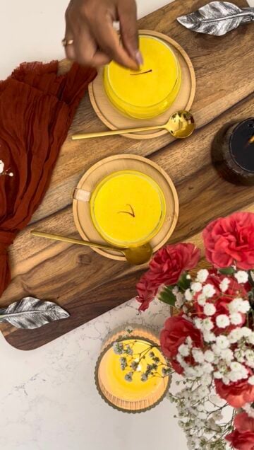 Garnish with saffron step