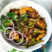 Aloo Shimla Mirch – Bell Pepper Potatoes Stir-Fry