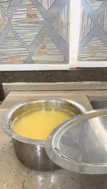 Soaking moong dal