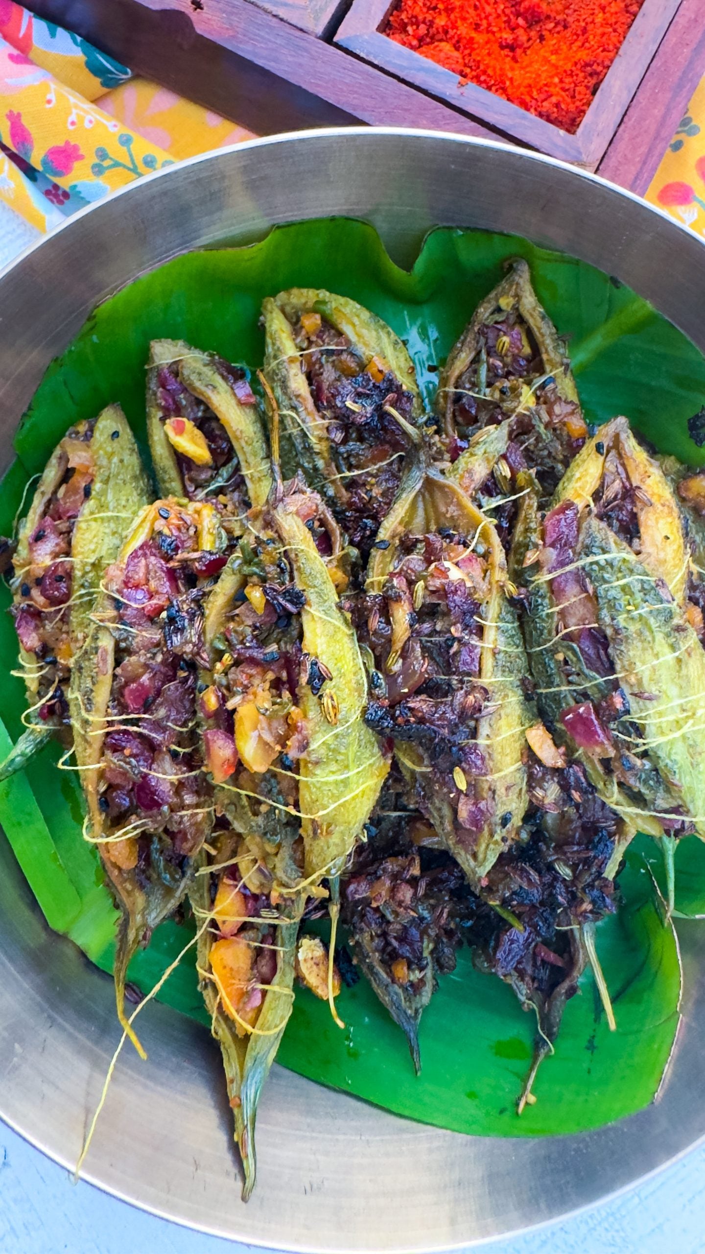 Bharwan Karela plated recipe